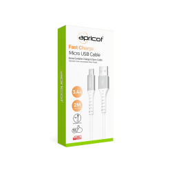 Apricot APC-A240M Micro USB 2M 3A Şarj Data Kablosu - 2