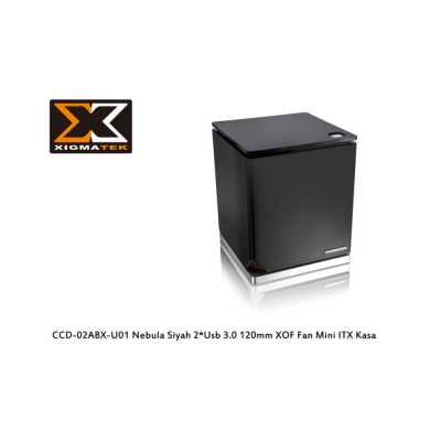 Xigmatek CCD-02ABX-U01 Nebula Siyah 2*Usb 3.0 120mm XOF Fan Mini ITX Kasa - 5