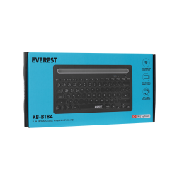 Everest KB-BT84 Siyah & Gri Bluetooth İnce Kablosuz Klavye - 8