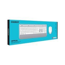 Everest KM-6176 Kablosuz Beyaz & Gri Klavye Mouse Set - 10