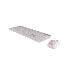 Everest KM-730 Pembe & Beyaz Kablosuz Klavye Mouse Set - 3