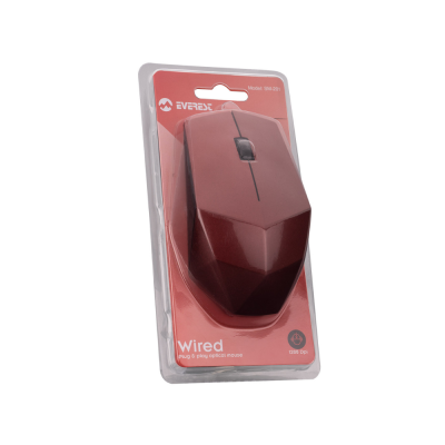 Everest SM-201 USB Kırmızı Optik Kablolu Mouse - 4