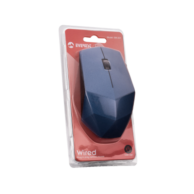 Everest SM-201 USB Mavi Optik Kablolu Mouse - 5