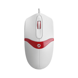 Everest SM-220 USB Beyaz & Kırmızı 3D Kablolu Mouse - 1