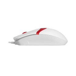 Everest SM-220 USB Beyaz & Kırmızı 3D Kablolu Mouse - 4