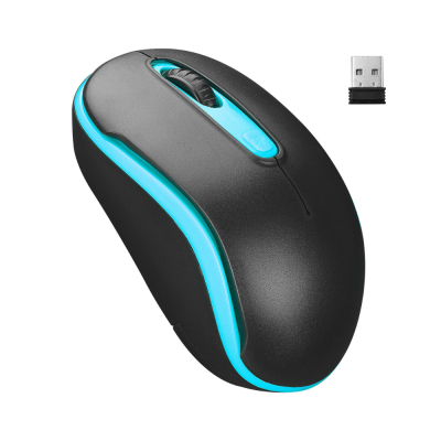 Everest SM-804 USB Siyah Mavi 1600DPI Kablosuz Mouse - 1