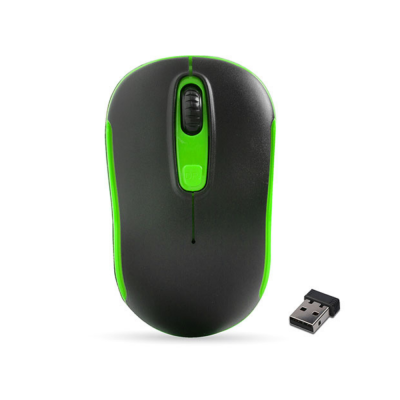 Everest SM-804 USB Siyah Yeşil Kablosuz Mouse - 1