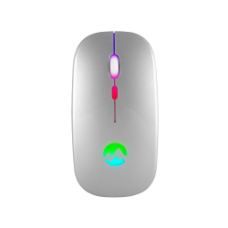 Everest SMW-710 Usb 2.4Ghz Gümüş Ledli 800/1200/1600dpi Şarjlı Kablosuz Mouse 