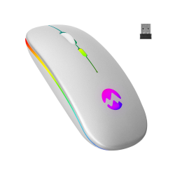 Everest SMW-710 Usb 2.4Ghz Gümüş Ledli 800/1200/1600dpi Şarjlı Kablosuz Mouse - 2