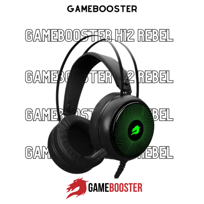 GameBooster H12 Rebel RGB 7.1 Siyah Oyuncu Kulaklık - 1