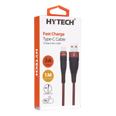 Hytech HY-X425 TYPE-C Kırmızı Data Şarj Kablosu - 2