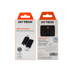 Hytech HY-XO23 Siyah TypeC to 3.5 jack TypeC Plastik Çevirici - 2