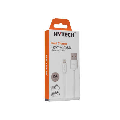 Hytech HY-X96 0.25m 2A iPhone Lightning Beyaz Şarj Kablosu - 3