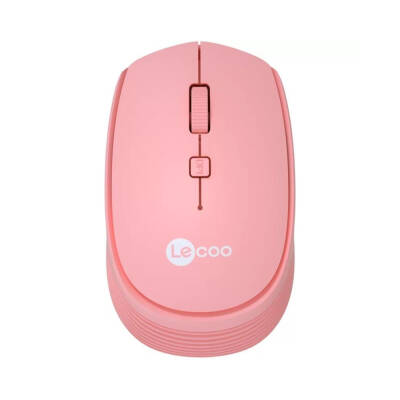 Lenovo Lecoo WS202 Kablosuz Pembe Mouse - 1