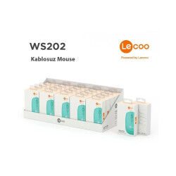Lenovo Lecoo WS202 Kablosuz Turkuaz Mouse - 8