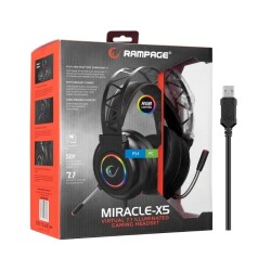 Rampage Miracle-X5 RGB 7.1 Mikrofonlu Oyuncu Kulaklığı - 5