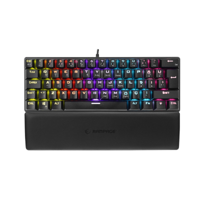 Rampage ALLY K11 Siyah Rainbow Q Bilek Destekli Red Switch Gaming Oyuncu Klavye - 3