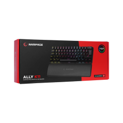 Rampage ALLY K11 Siyah Rainbow Q Bilek Destekli Red Switch Gaming Oyuncu Klavye - 9