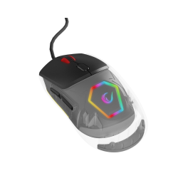 Rampage Hyalo M1 Siyah Değiştirilebilir 3 Kapaklı RGB 12000 DPI Gaming Oyuncu Mouse - 2