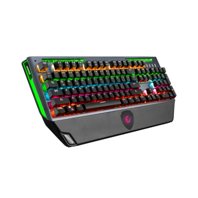 Rampage KB-R58 BULWARK Gri USB Rainbow Ledli Red Switch Su Soğutma Efektli Mekanik Gaming Klavye - 1