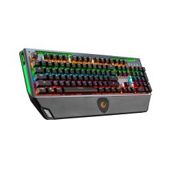 Rampage KB-R58 BULWARK Gri USB Rainbow Ledli Red Switch Su Soğutma Efektli Mekanik Gaming Klavye - 3