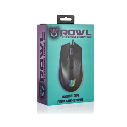 ROWL RGM-02 PYRRO USB Siyah RGB Aydınlatmalı 10000DPI Gaming Oyuncu Mouse - 7