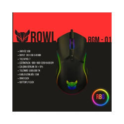 Rowl RGM-01 OTUS 6400DPI USB Siyah RGB Aydınlatmalı Gaming Oyuncu Mouse - 2