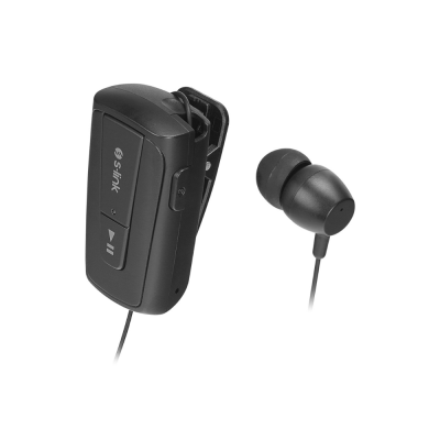 S-link SL-BT105 Siyah Makaralı Bluetooth Kulaklık - 1