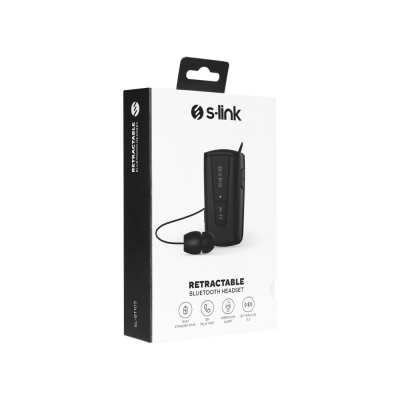 S-link SL-BT105 Siyah Makaralı Bluetooth Kulaklık - 5