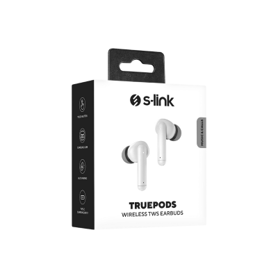 S-link TruePods Beyaz TWS IPX4 Bluetooth Kulaklık - 6