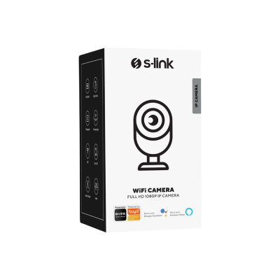 S-Link SL-IND03 2.0 MP HD Lens 3.6mm IP Smart Wifi Network TF Card Güvenlik Bebek Kamerası Tuya - 4