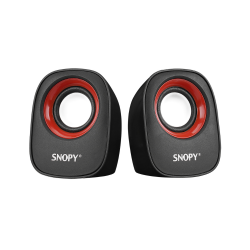 Snopy SN-120 2.0 Siyah Kırmızı USB Speaker Hoparlör 