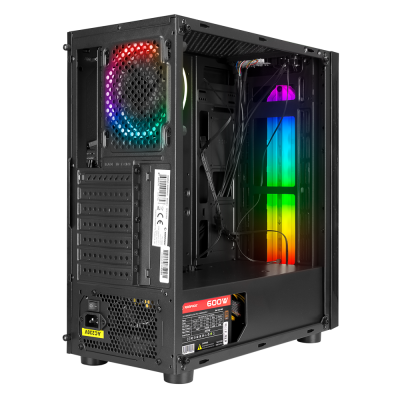 Rampage Spectra 600W 80Plus RGB Fan Oyuncu Kasası - 5